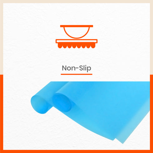 VIDA Multipurpose Translucent Texture Fridge Mats |Blue (45 cm X 30 cm 425 GSM)